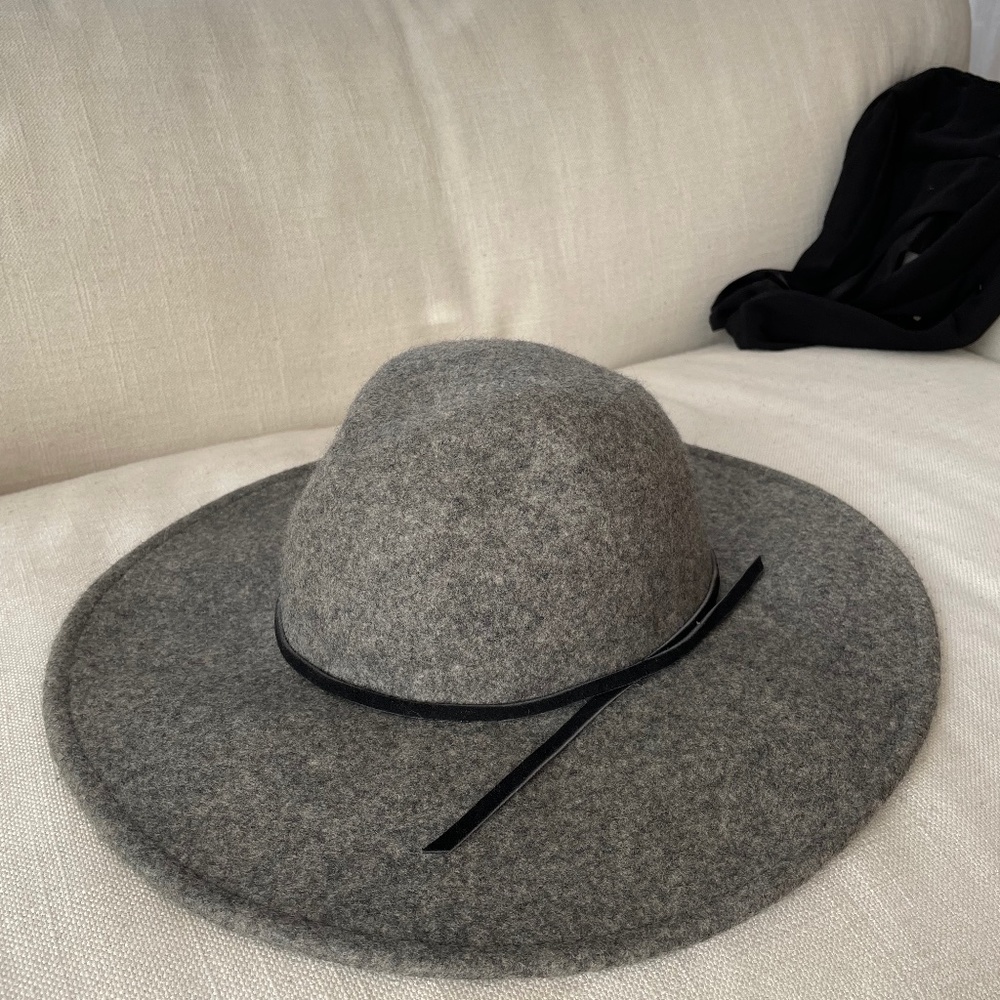 Free People 100% Wool Wide Brim Hat